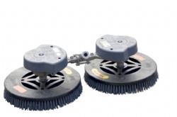 Double Head Water Driven Rotating Brushes